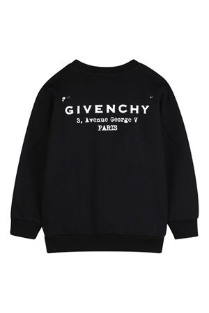 black cotton sweatshirt GIVENCHY KIDS | H3109809B
